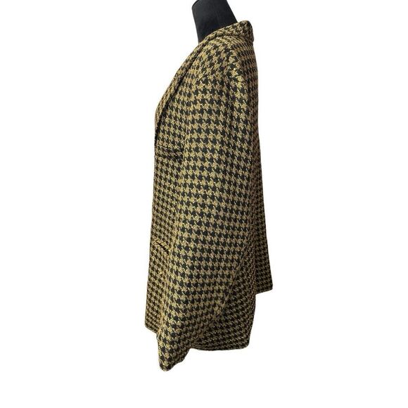 River Island houndstooth pattern Yellow Black sz 18 US Blazer - Picture 6 of 14